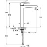 Смеситель VITRA ROOT SQUARE для раковины-чаши медь A4273326EXP